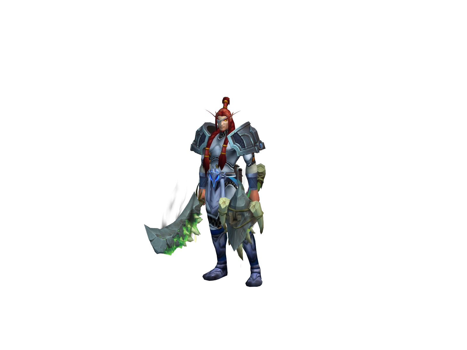 Wrained 3D character render