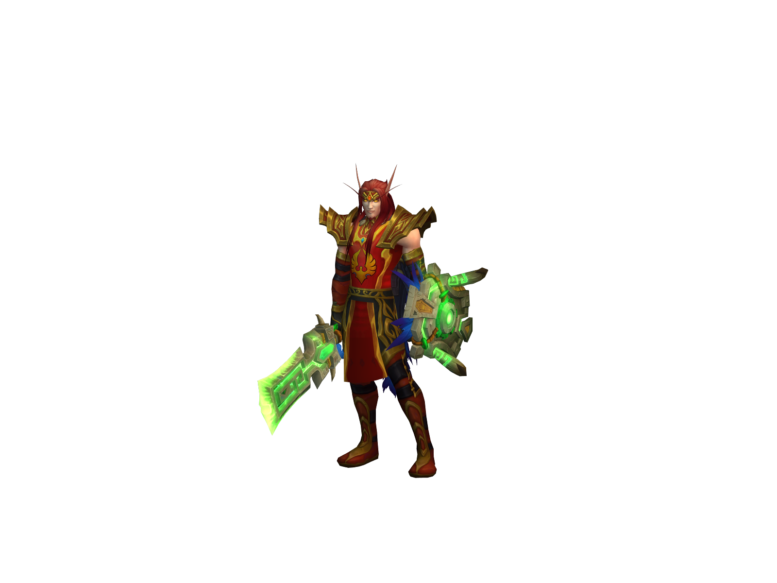 Roseshield 3D character render