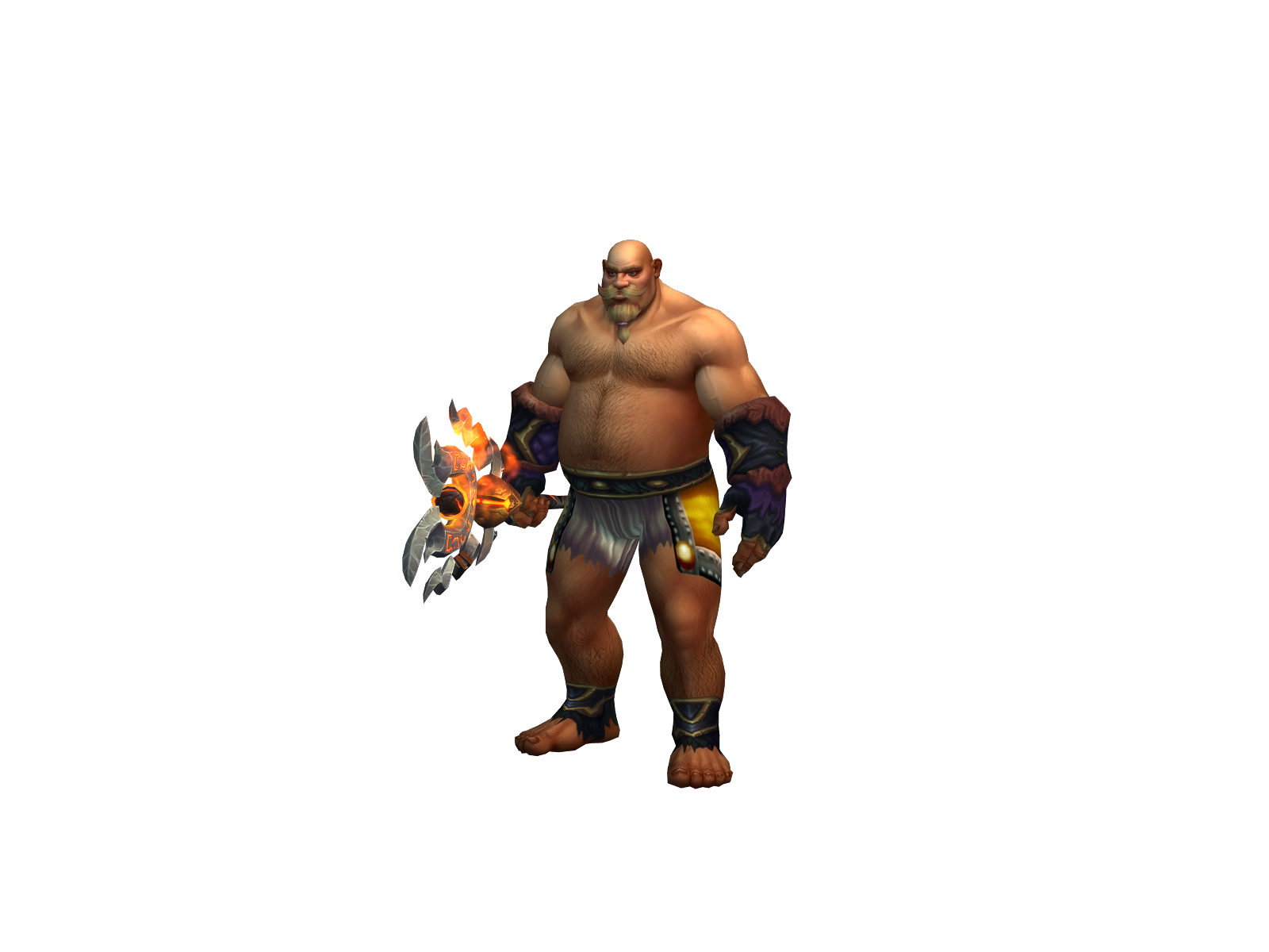 Baremonty 3D character render