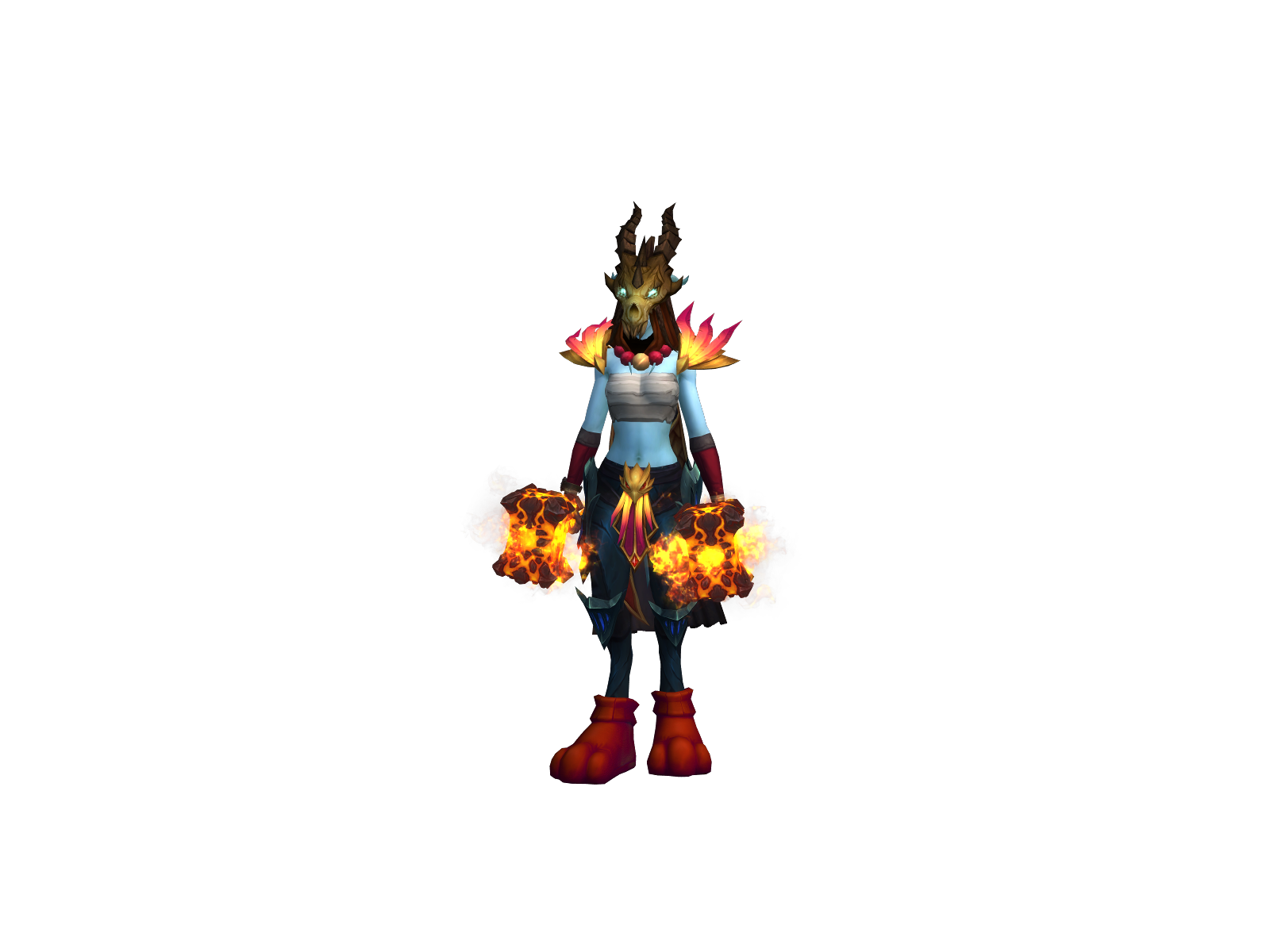 Wolfghost 3D character render