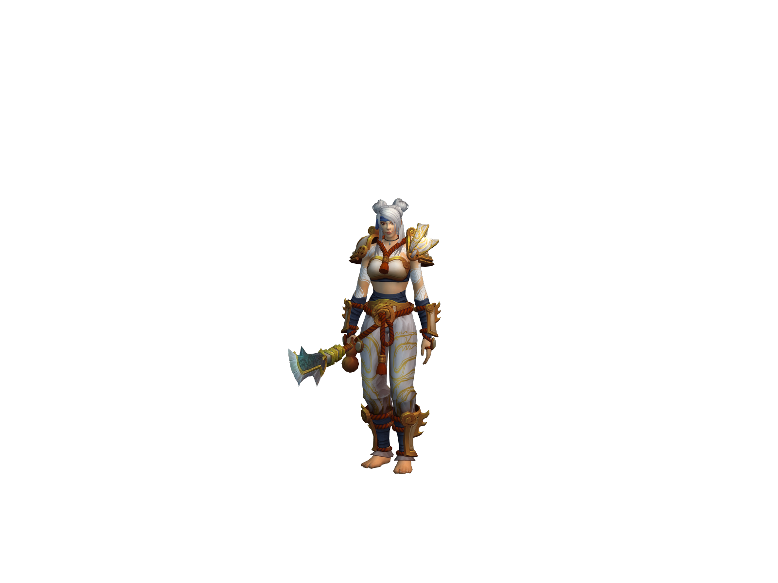 Worou 3D character render