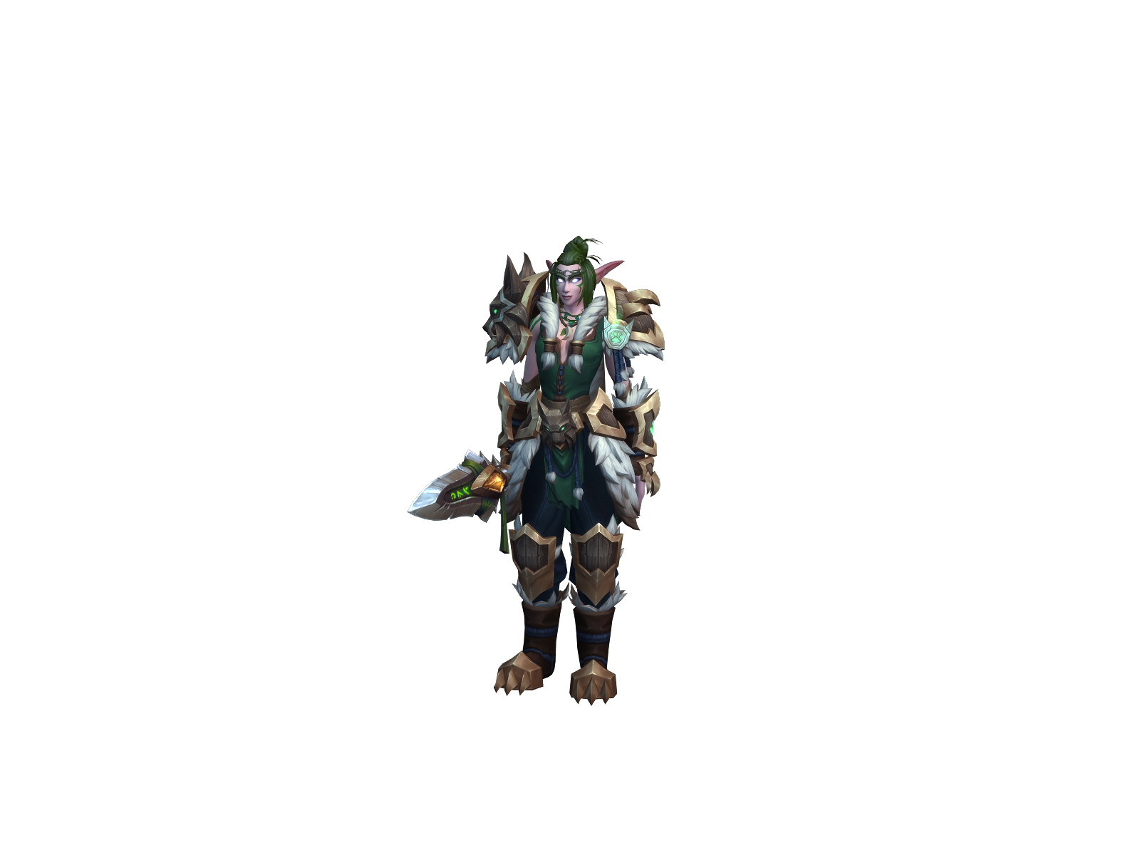 Coloring 3D character render