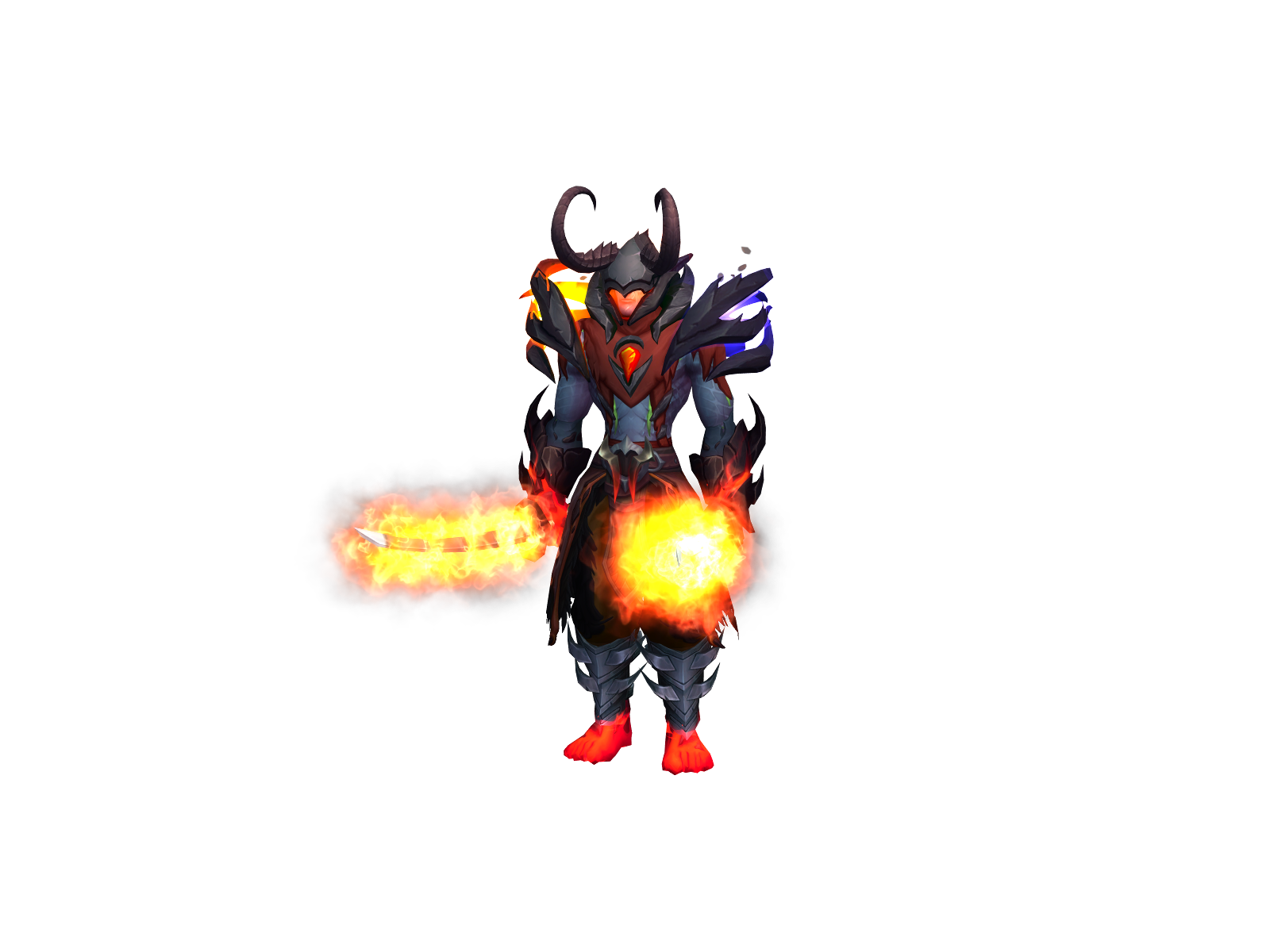 Babahorns 3D character render