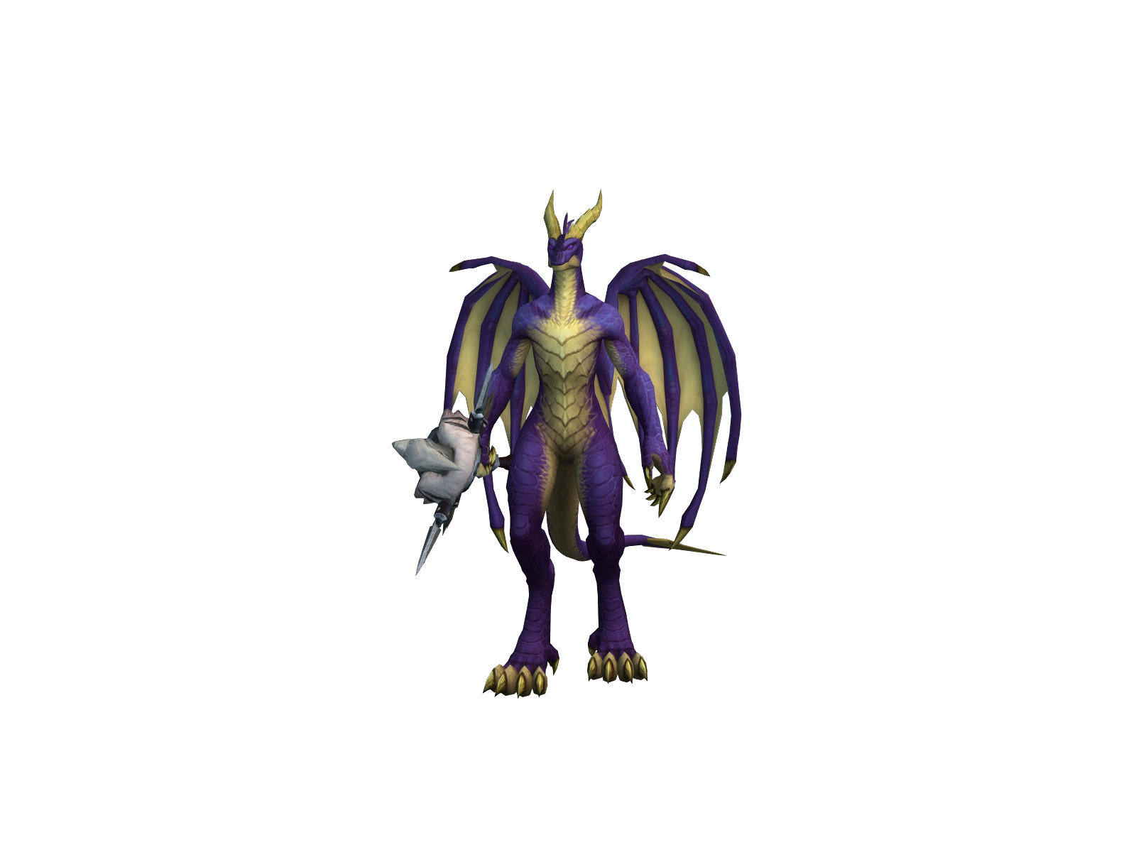 Spyro 3D character render