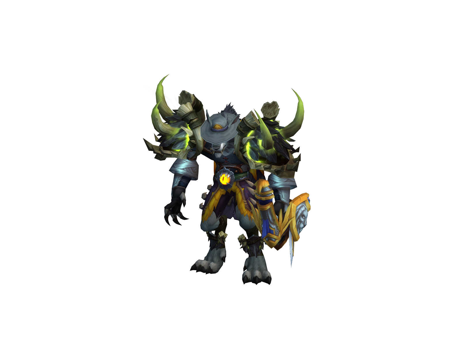 Dikwolf 3D character render