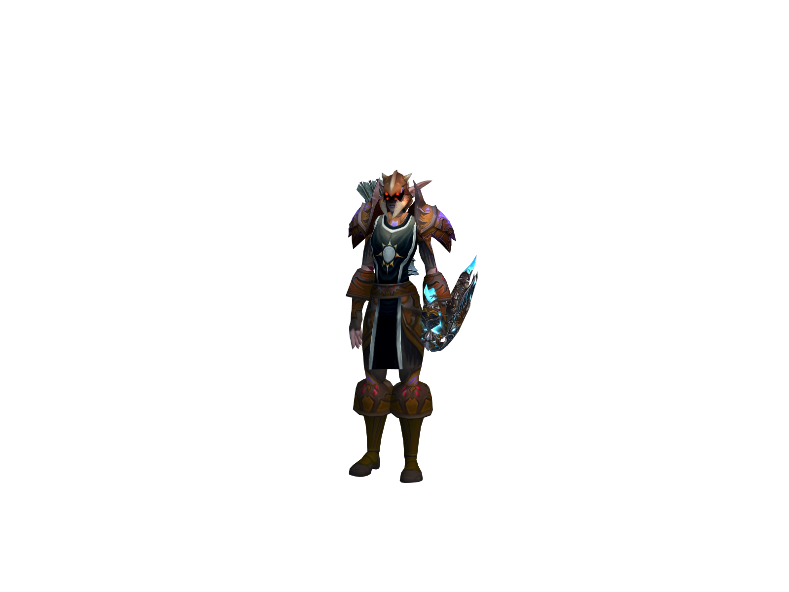 Delshock 3D character render