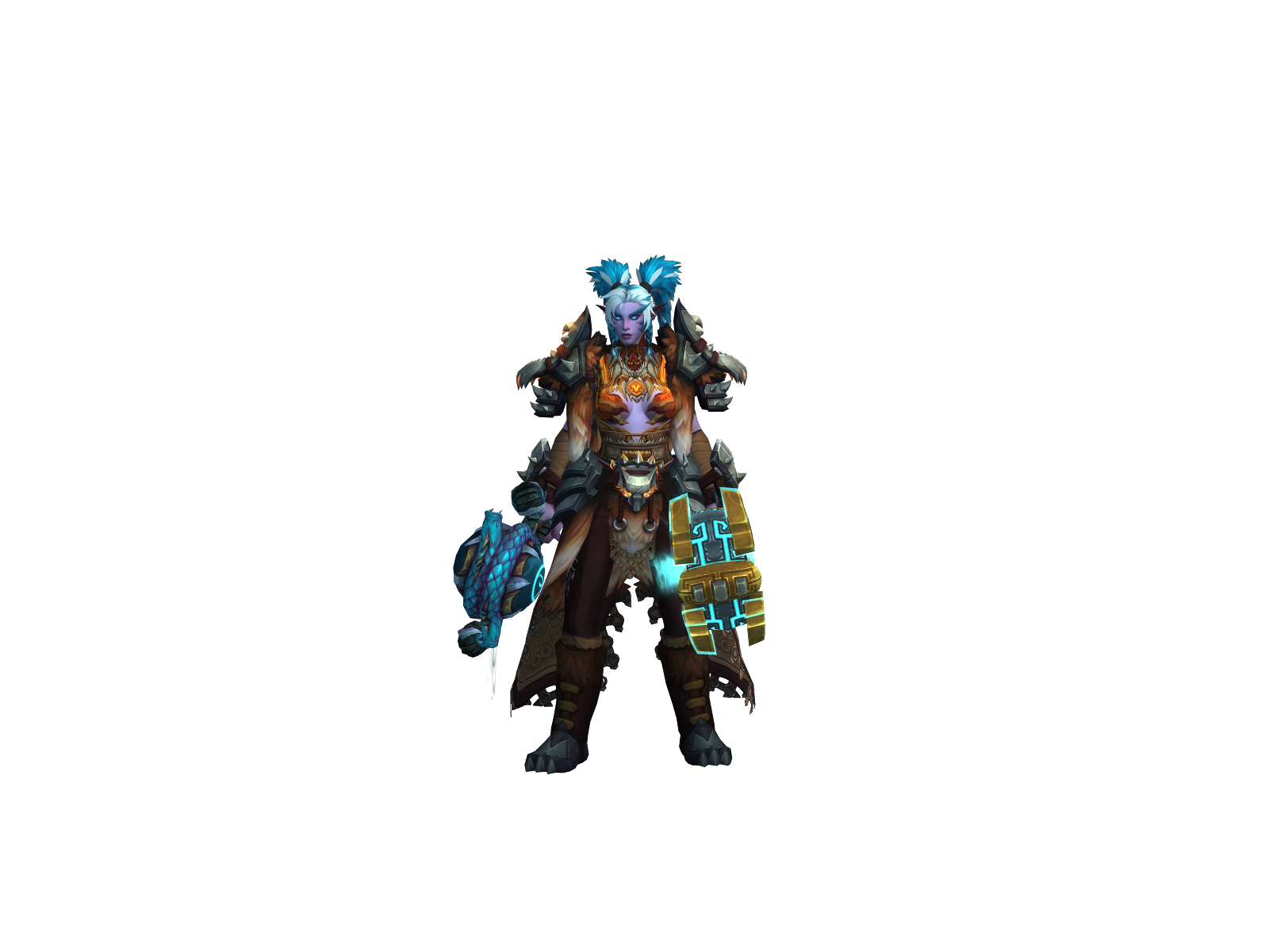Sparkfury 3D character render