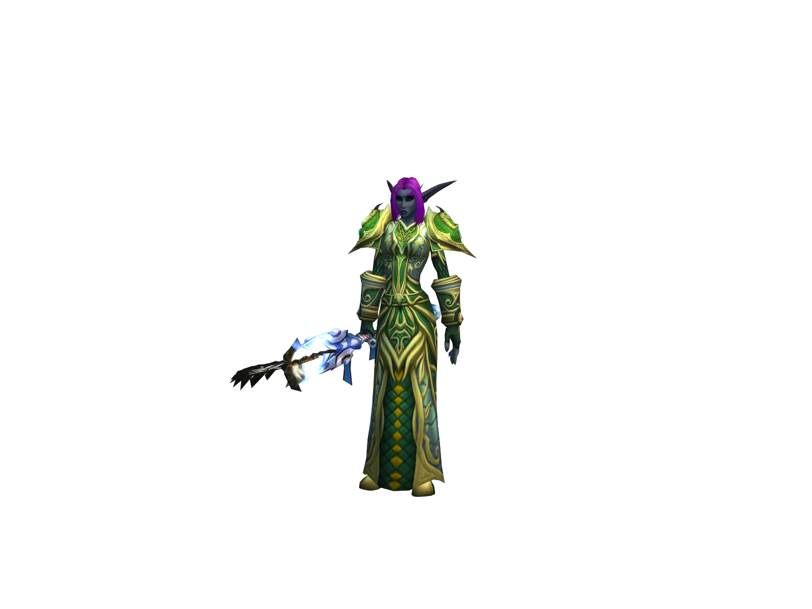 Blasph 3D character render