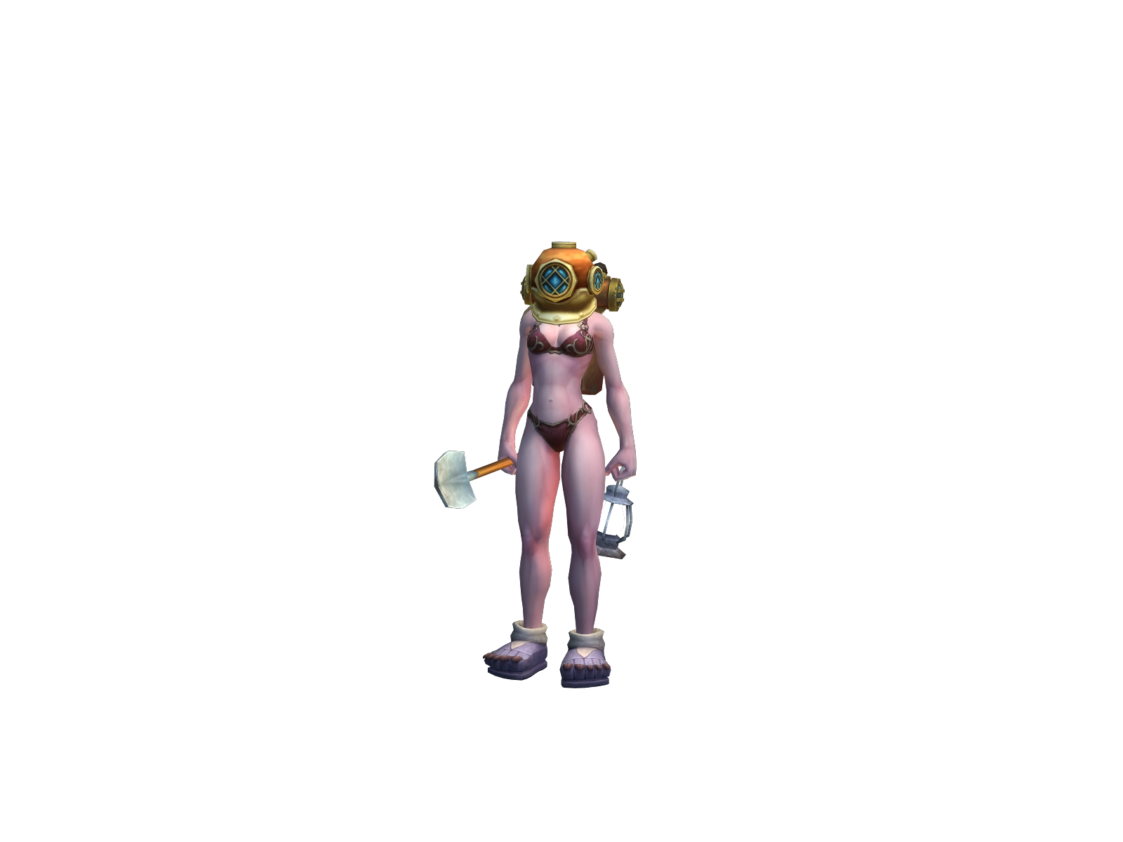 Cretchbloom 3D character render