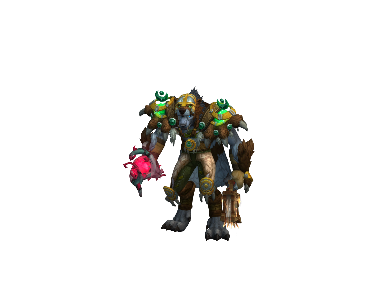 Dogbear 3D character render