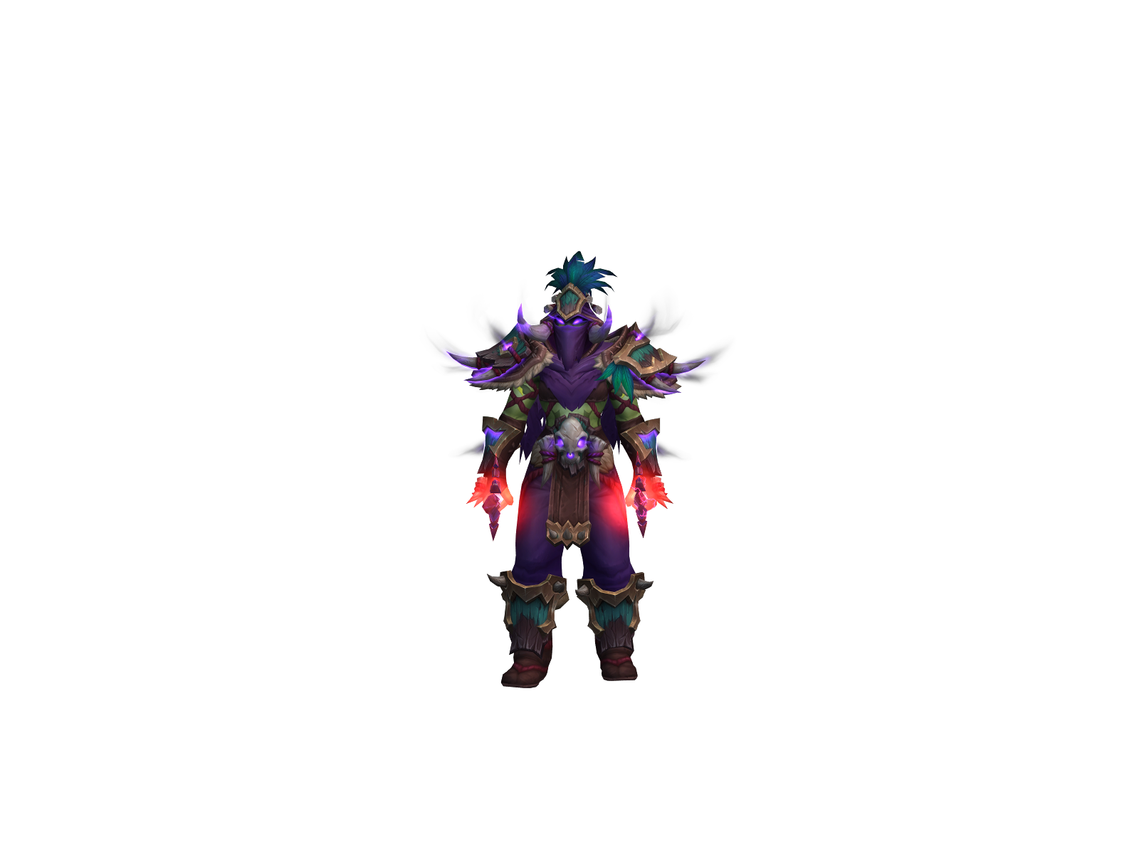 Decaying 3D character render