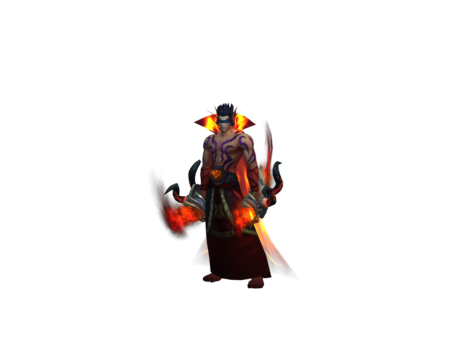 Damagedemon 3D character render
