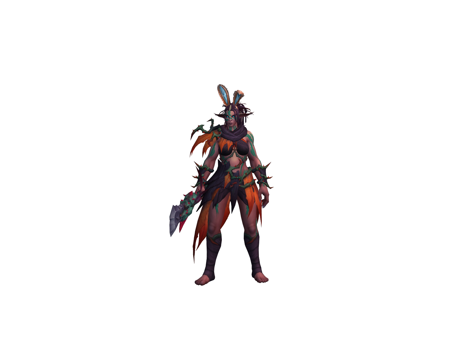 Hariyaki 3D character render