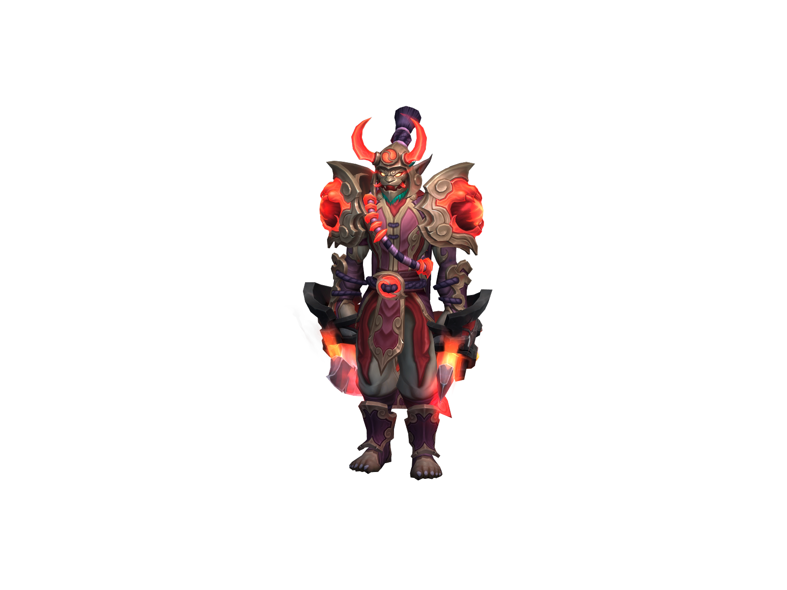 Forced 3D character render