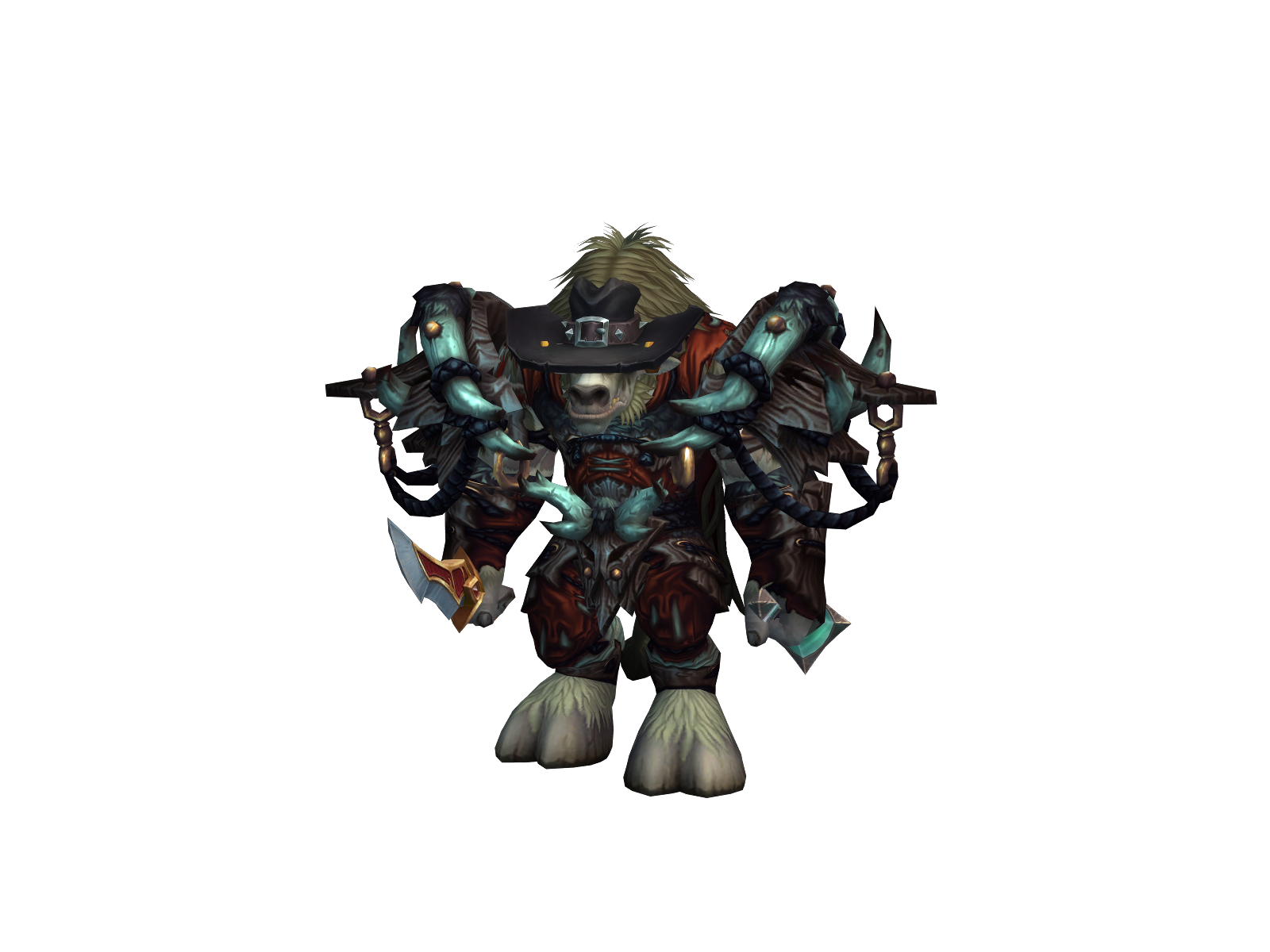 Targan 3D character render