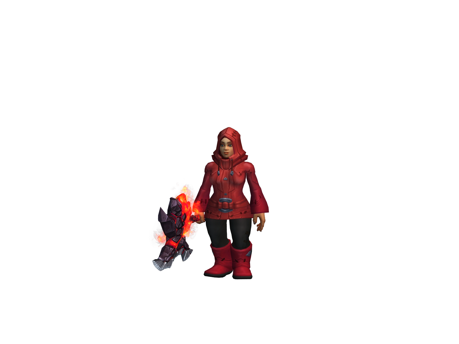 Derailed 3D character render
