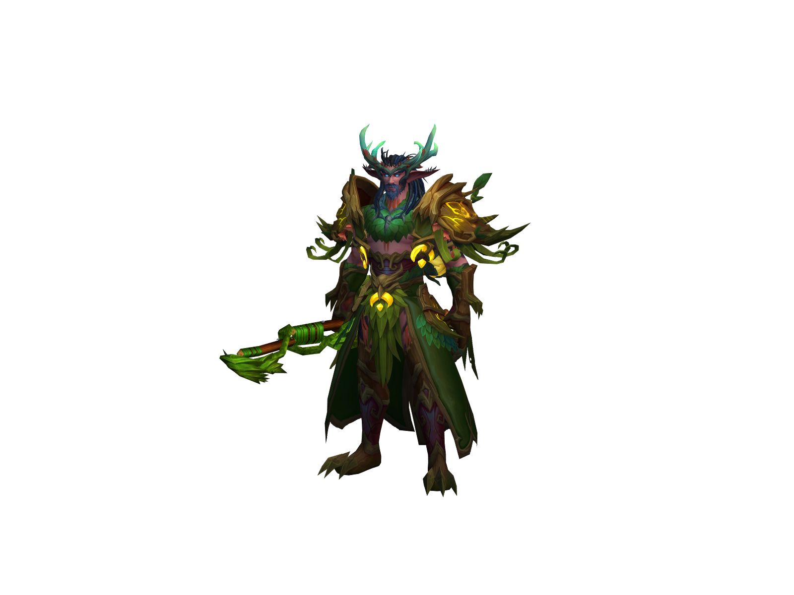 Bleuetier 3D character render