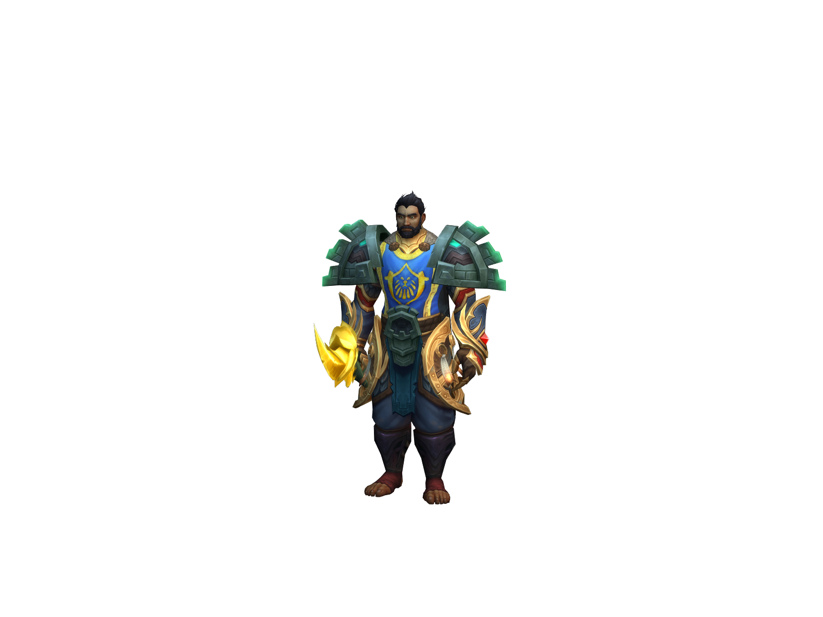 Zentetsuken 3D character render