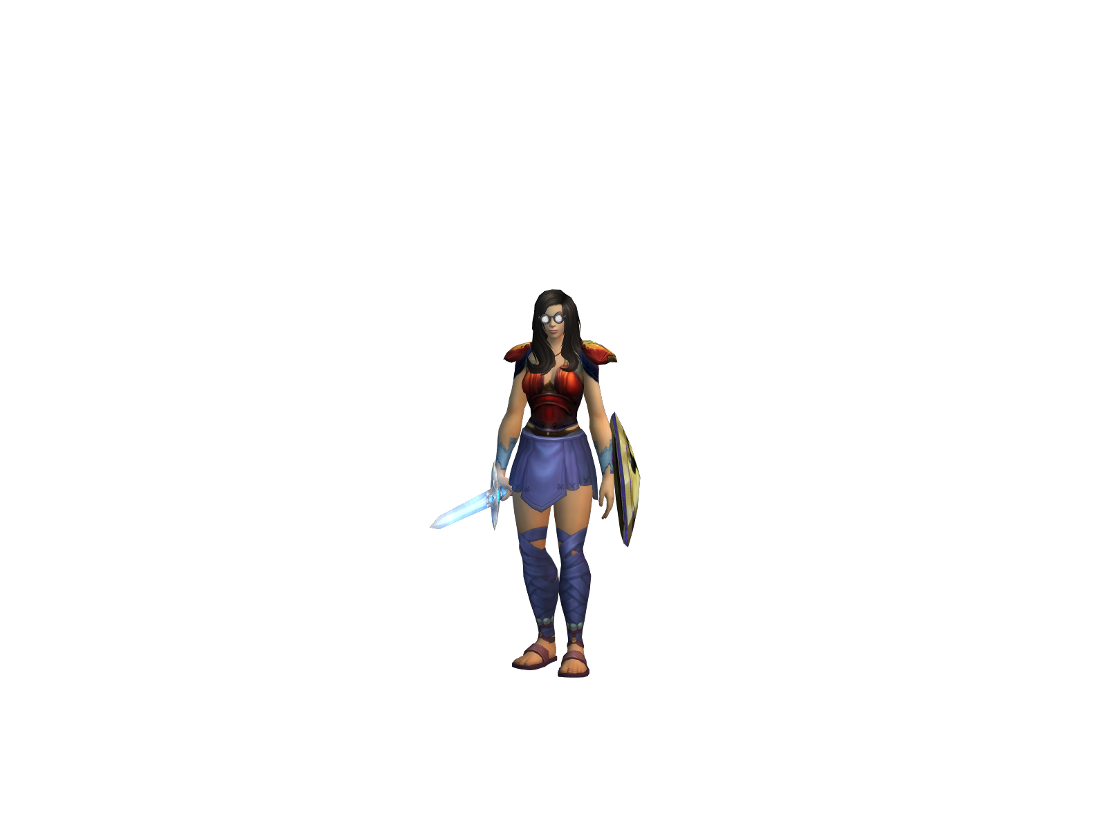 Cristthell 3D character render