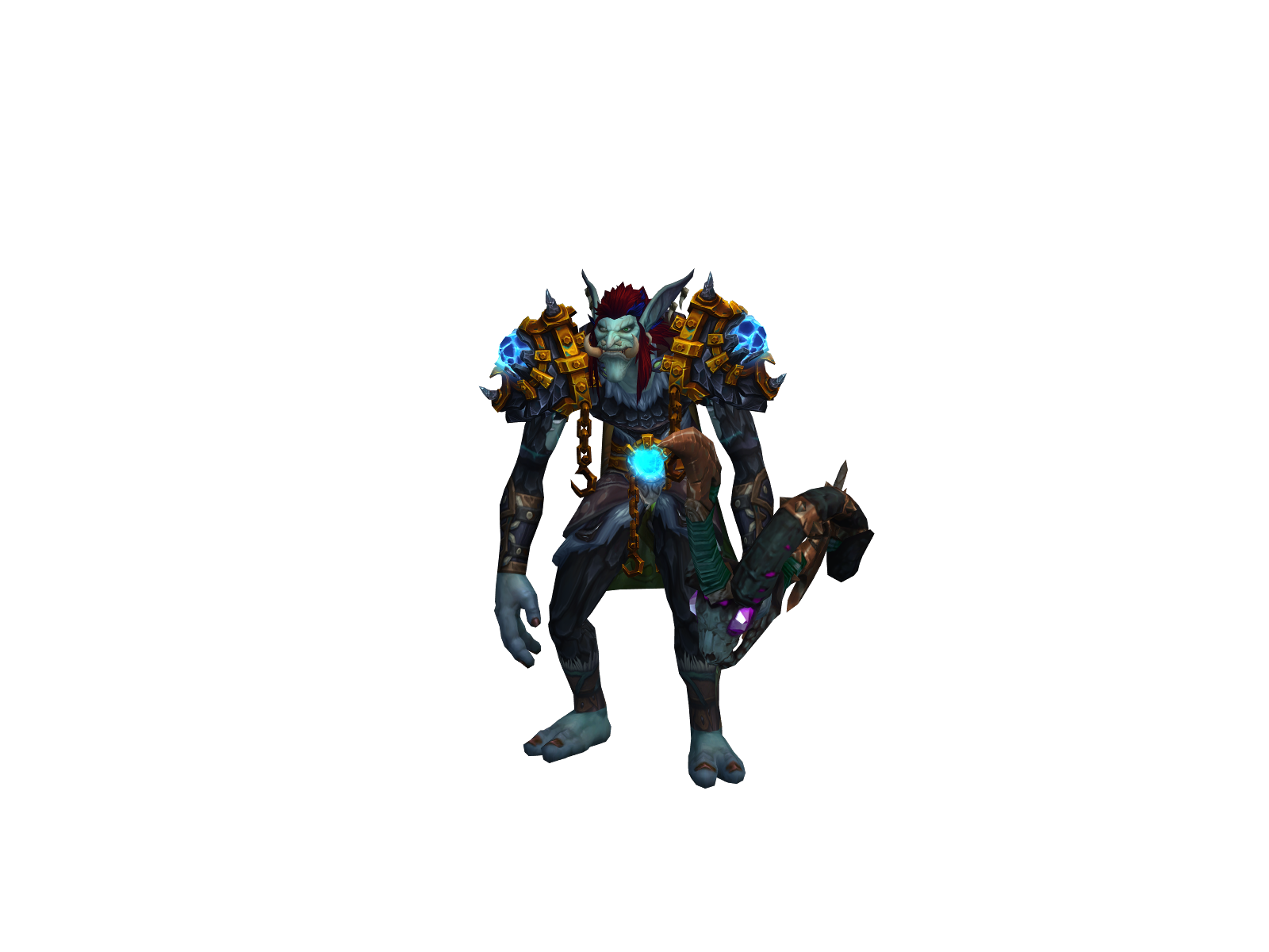 Baretroll 3D character render