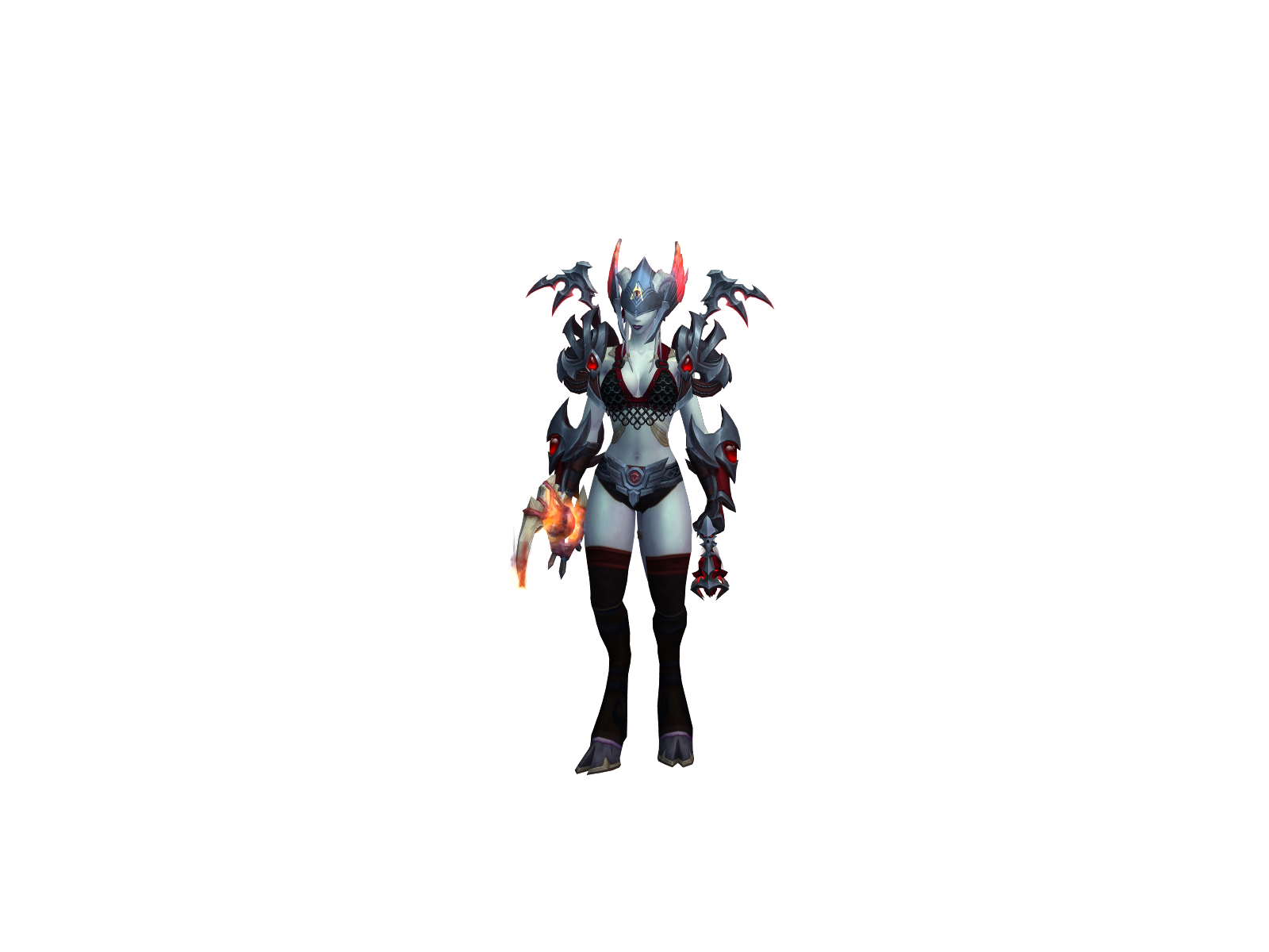 Merlesita 3D character render