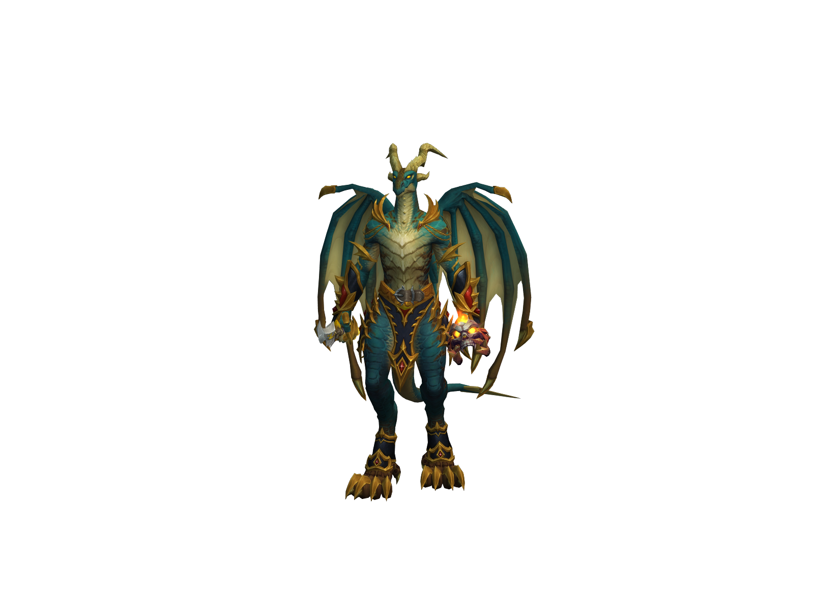 Quetzalcöatl 3D character render