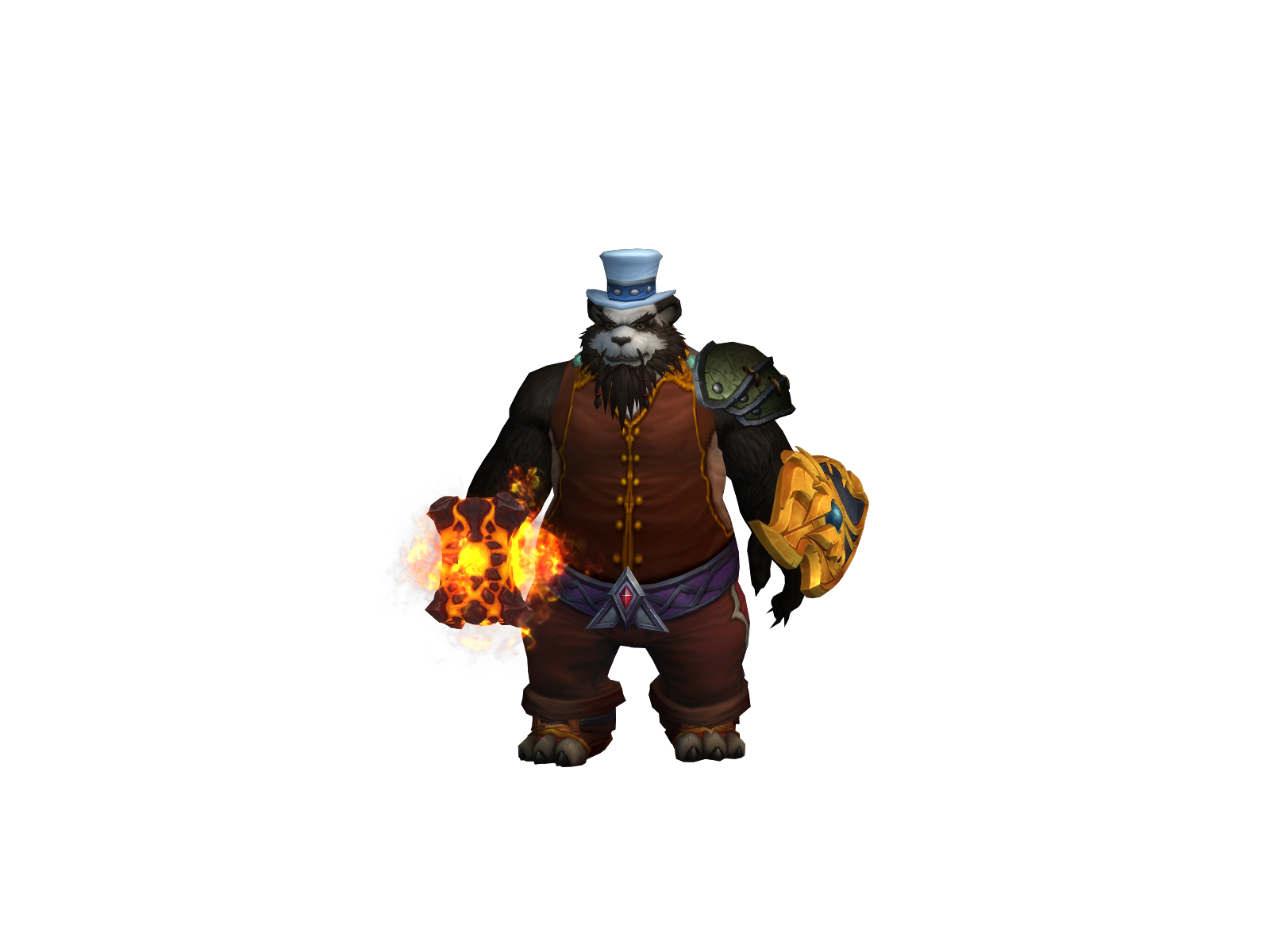 Thunderbelly 3D character render