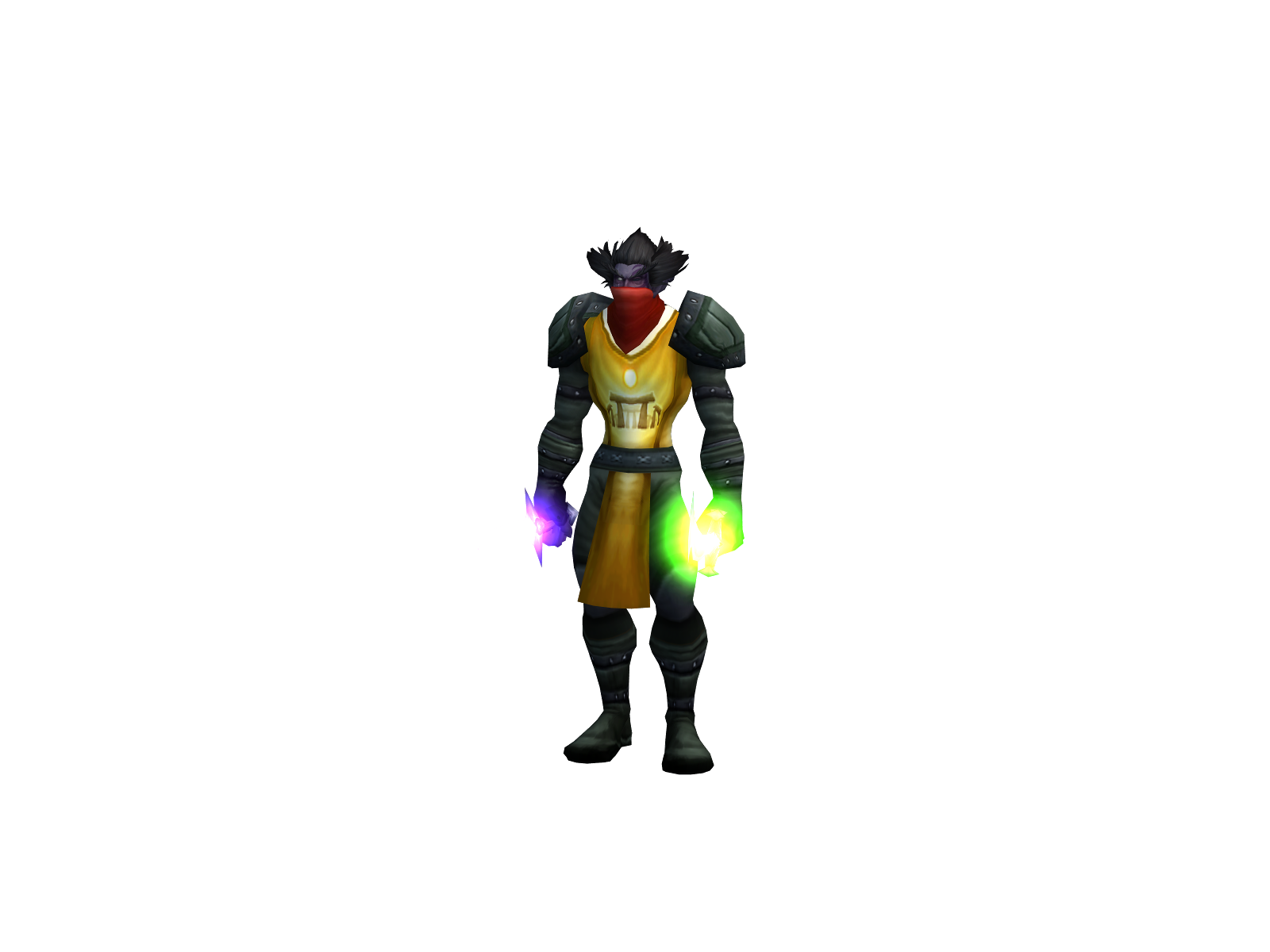 Restricted 3D character render