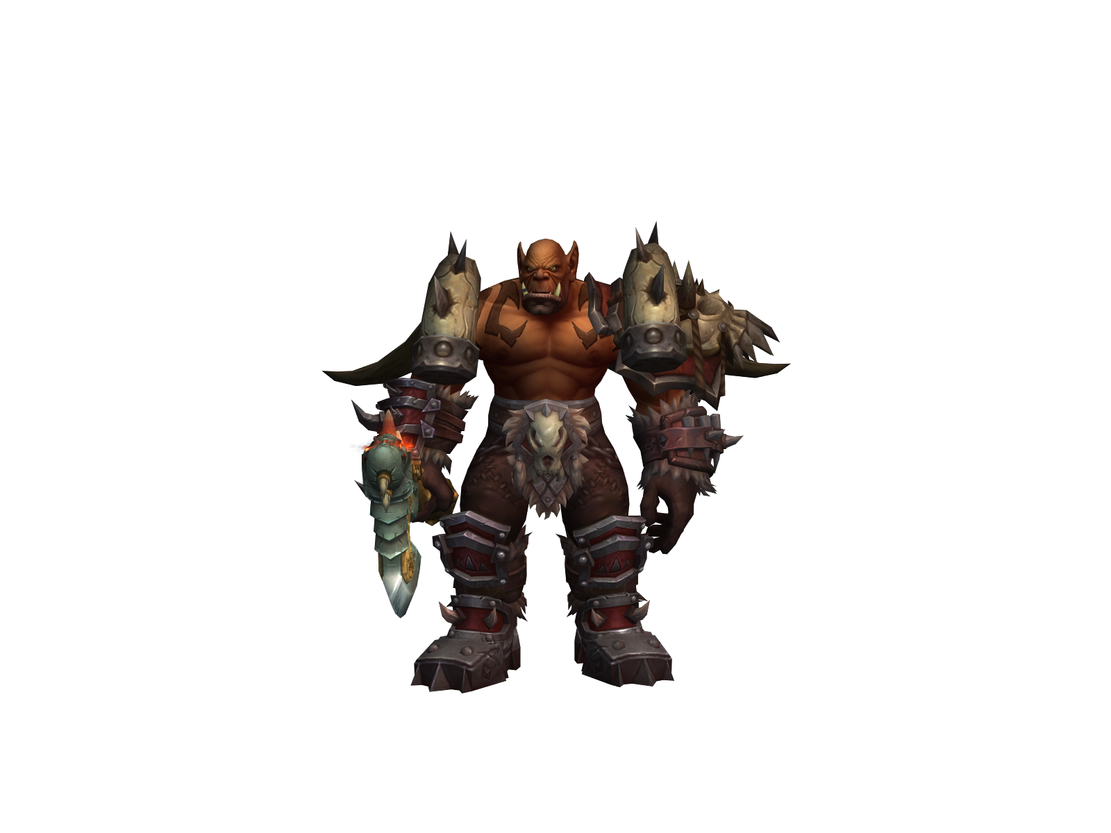 Garrosh 3D character render