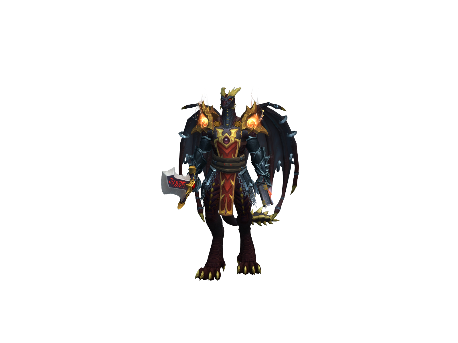 Surging 3D character render