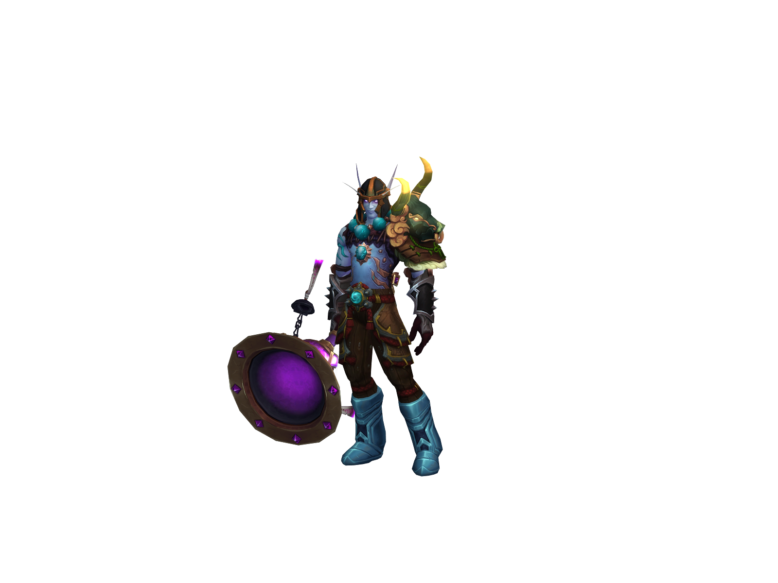 Mahneegus 3D character render