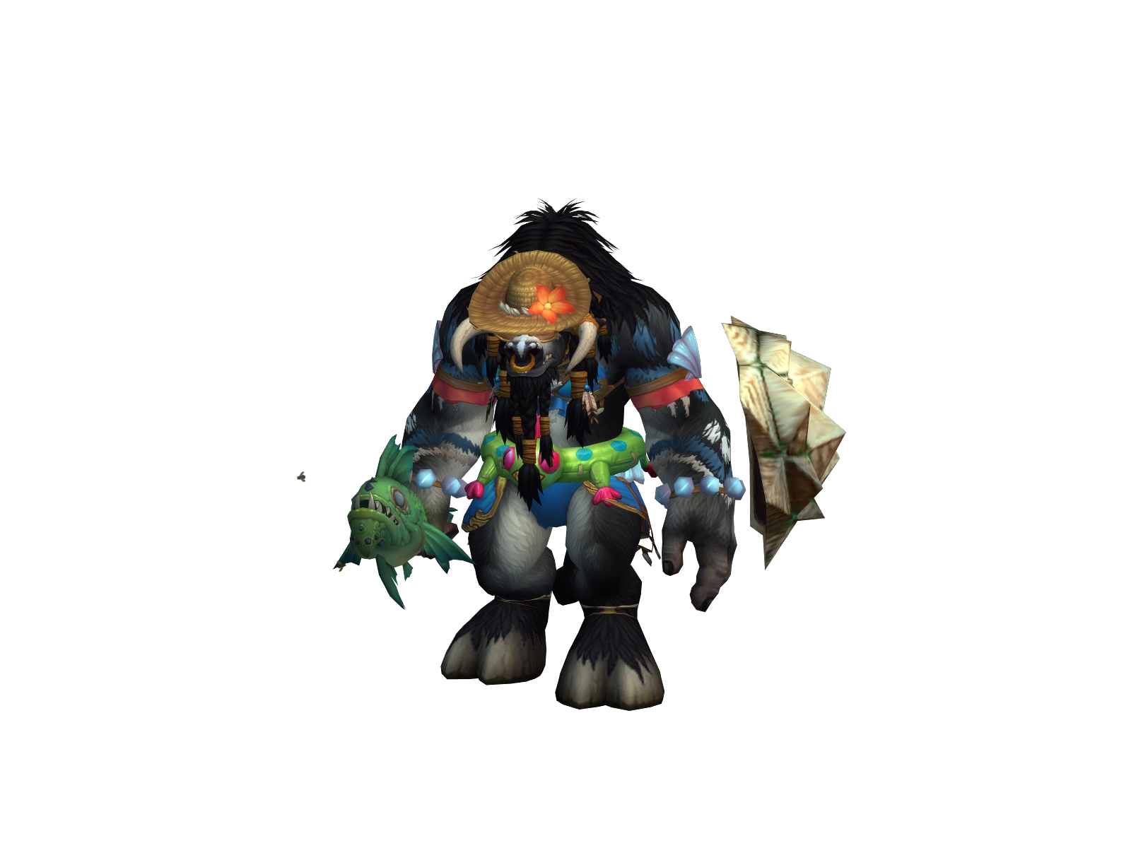 Ewokaflocka 3D character render