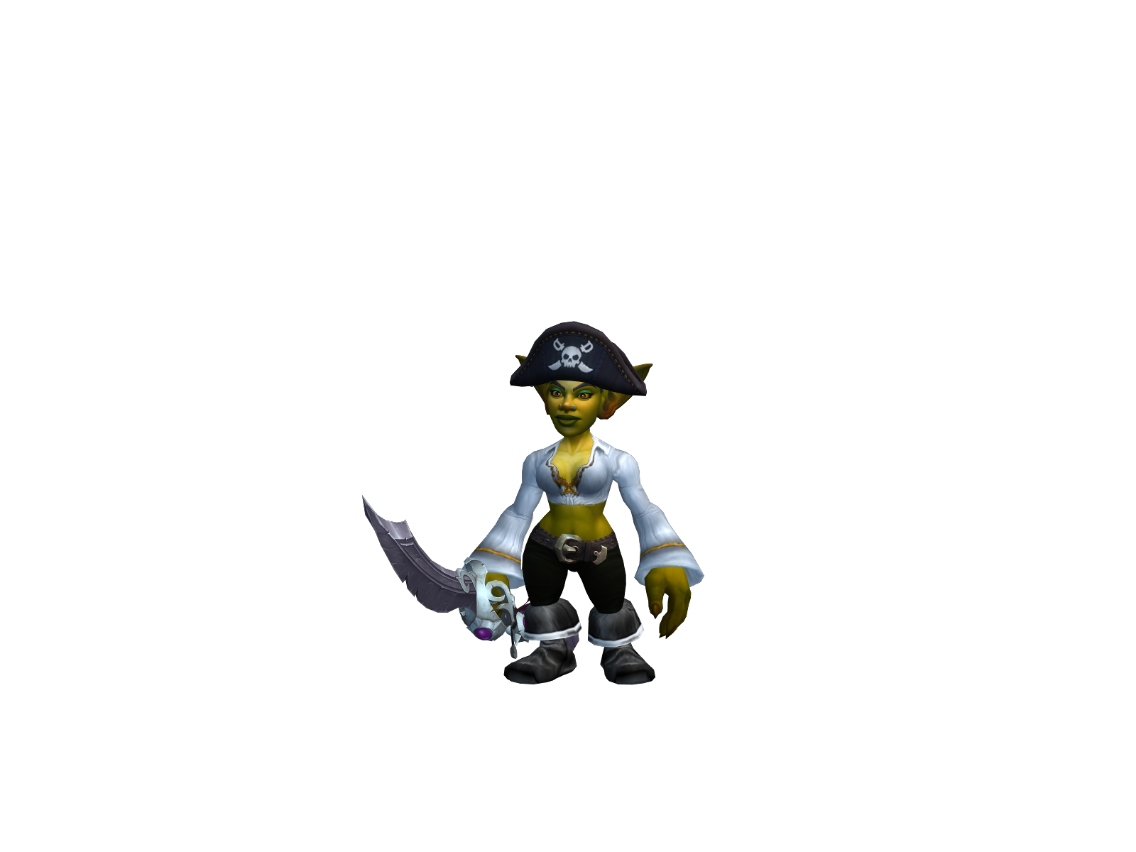 Screwykablui 3D character render