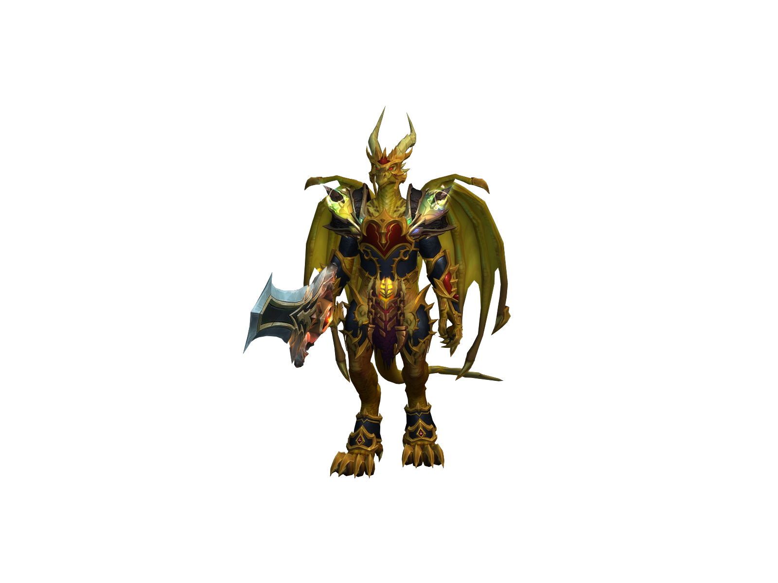 Dracnovae 3D character render