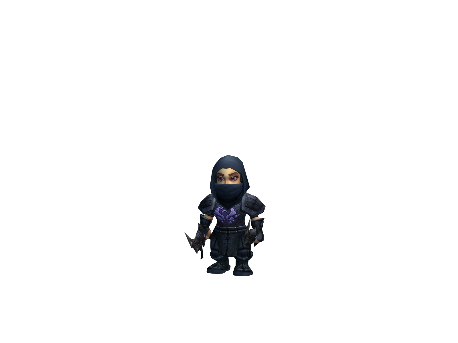 Magpie 3D character render