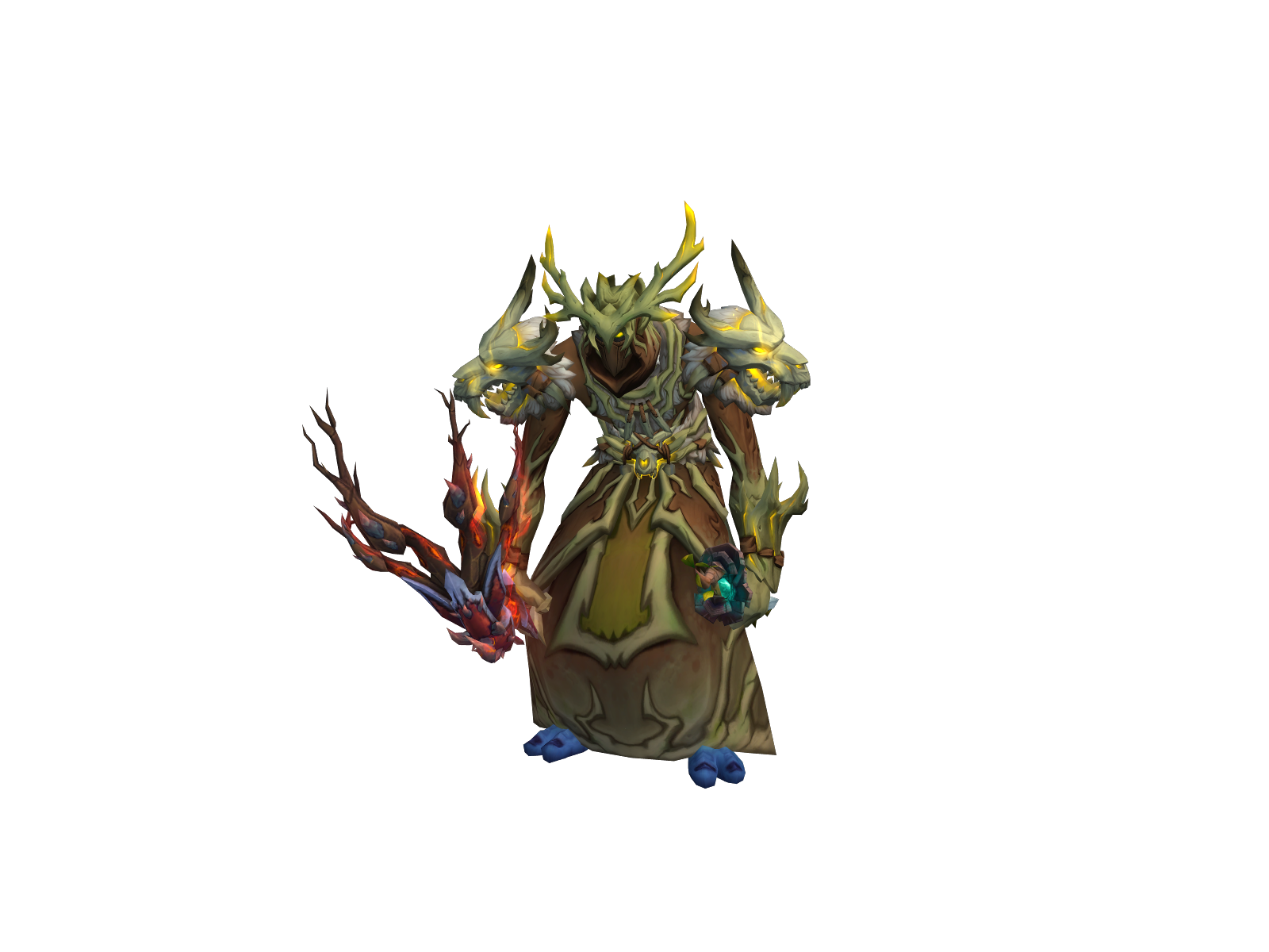 Shiftedon 3D character render