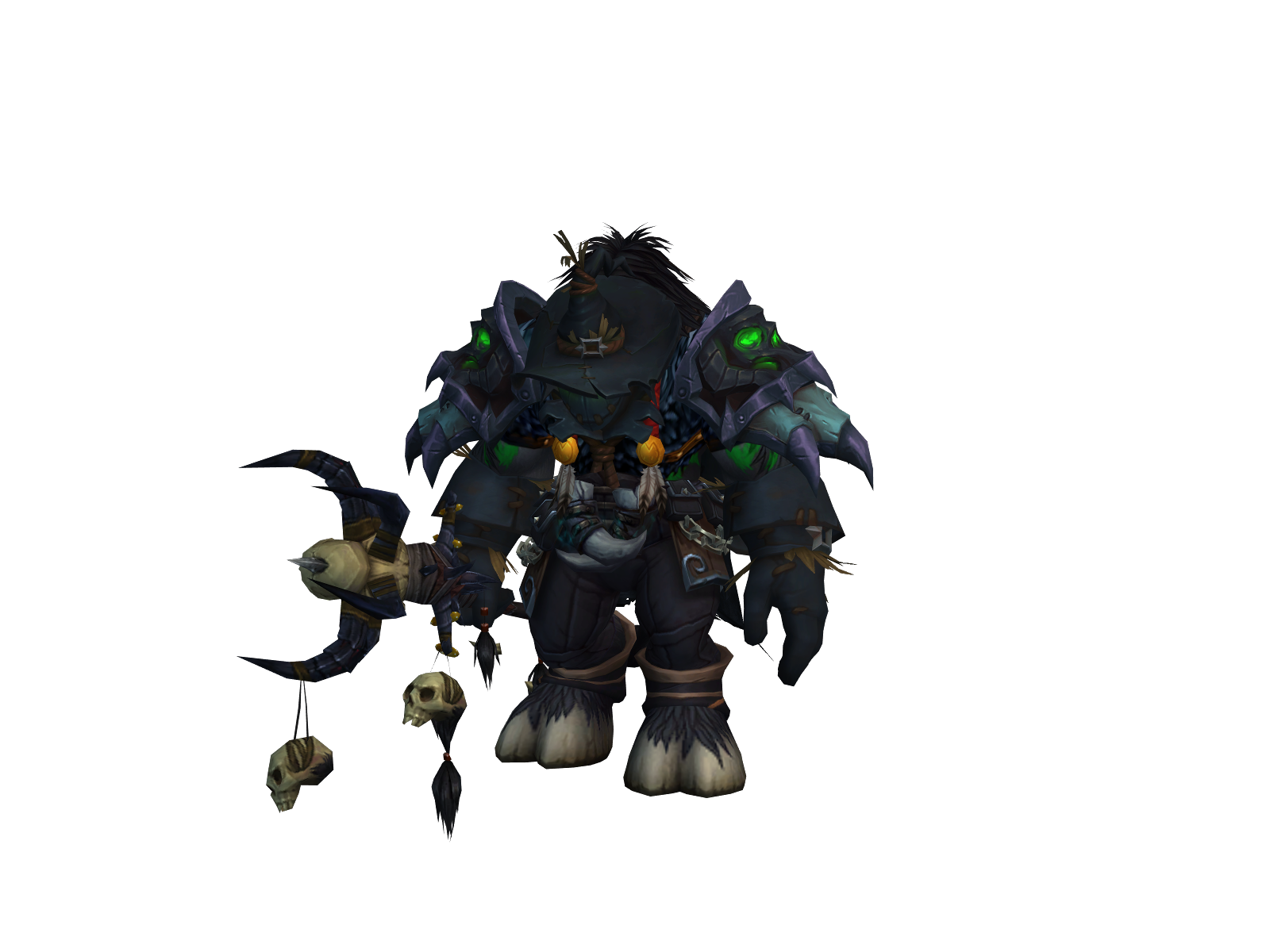 Cauterizing 3D character render
