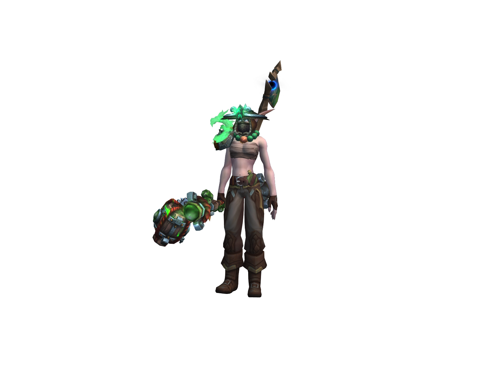 Monkecho 3D character render