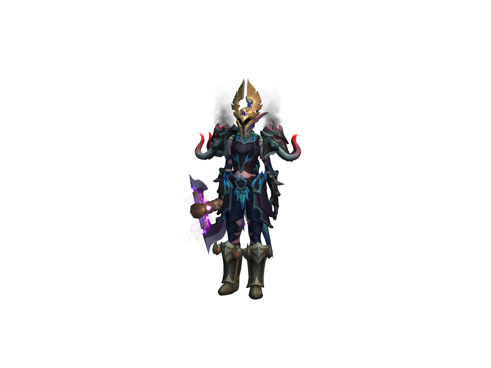 Carved 3D character render