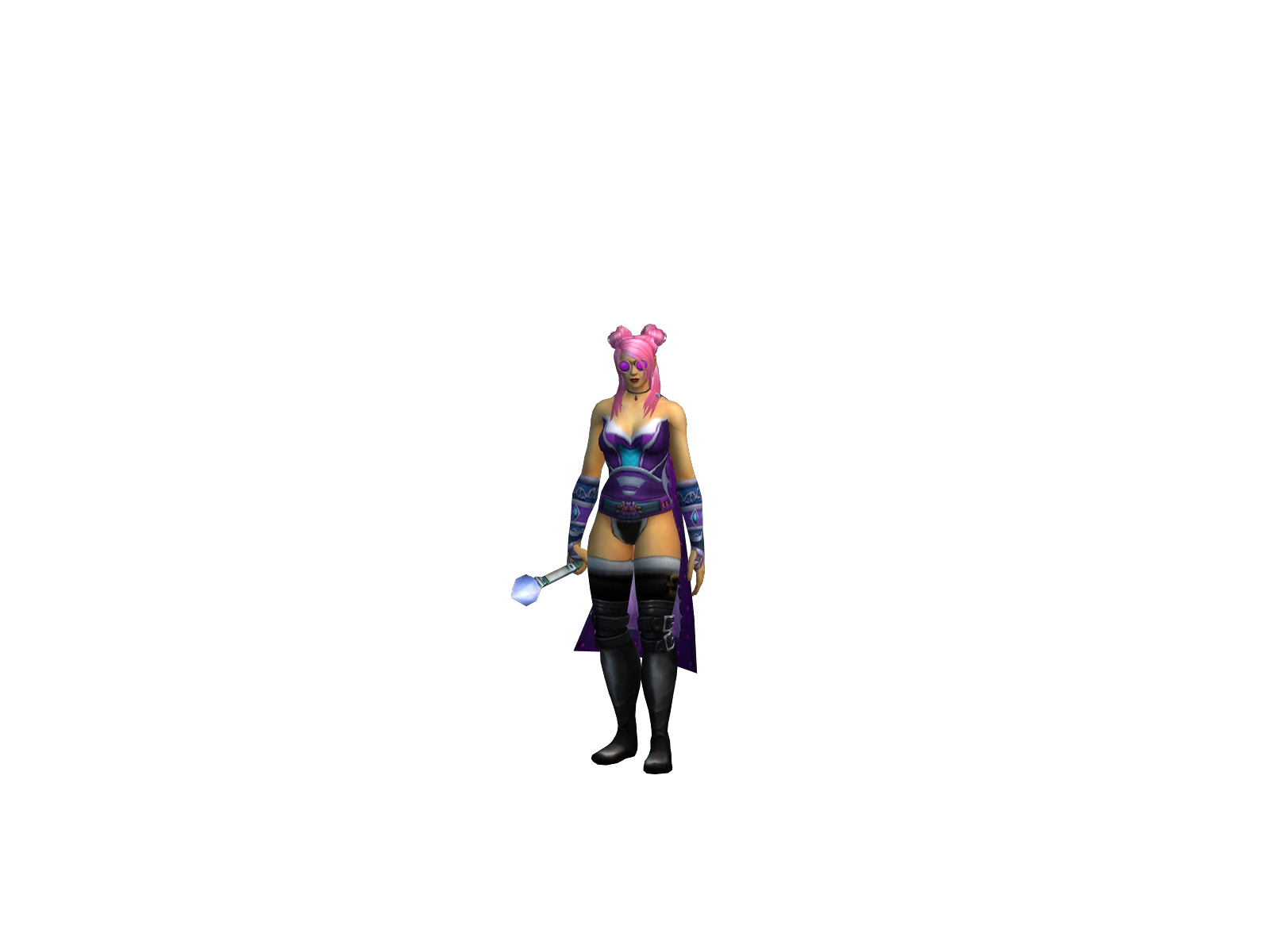 Frostaspella 3D character render