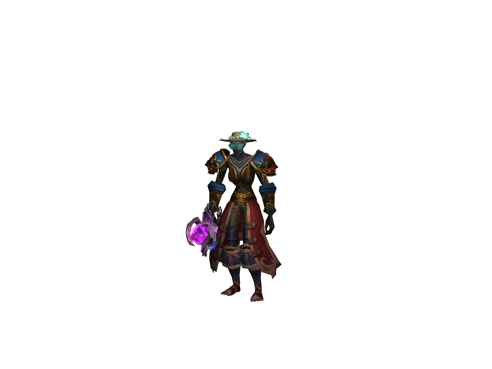 Pyro 3D character render