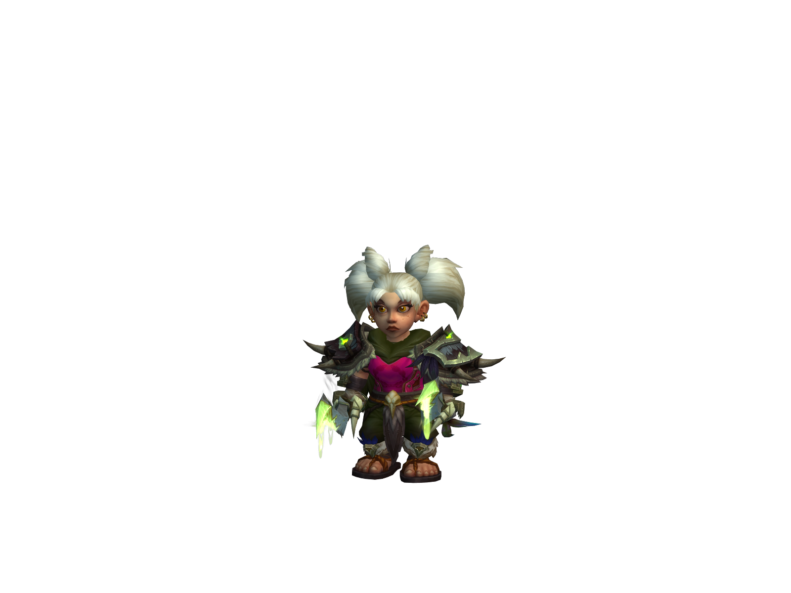 Gariguette 3D character render