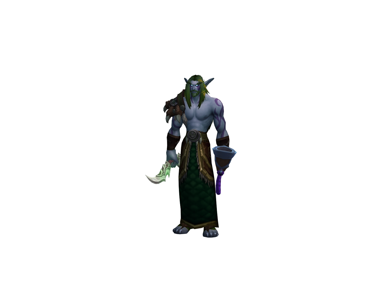 Raphasculom 3D character render