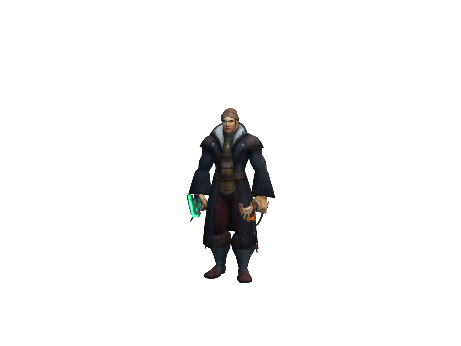 Roderick 3D character render