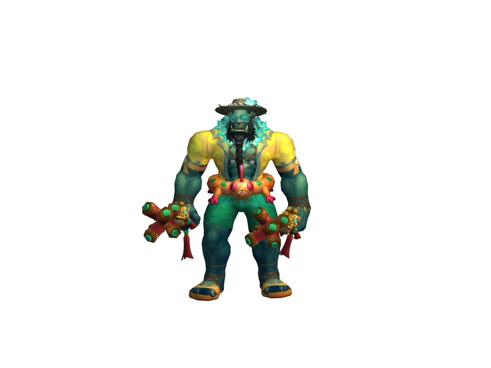 Jacked 3D character render