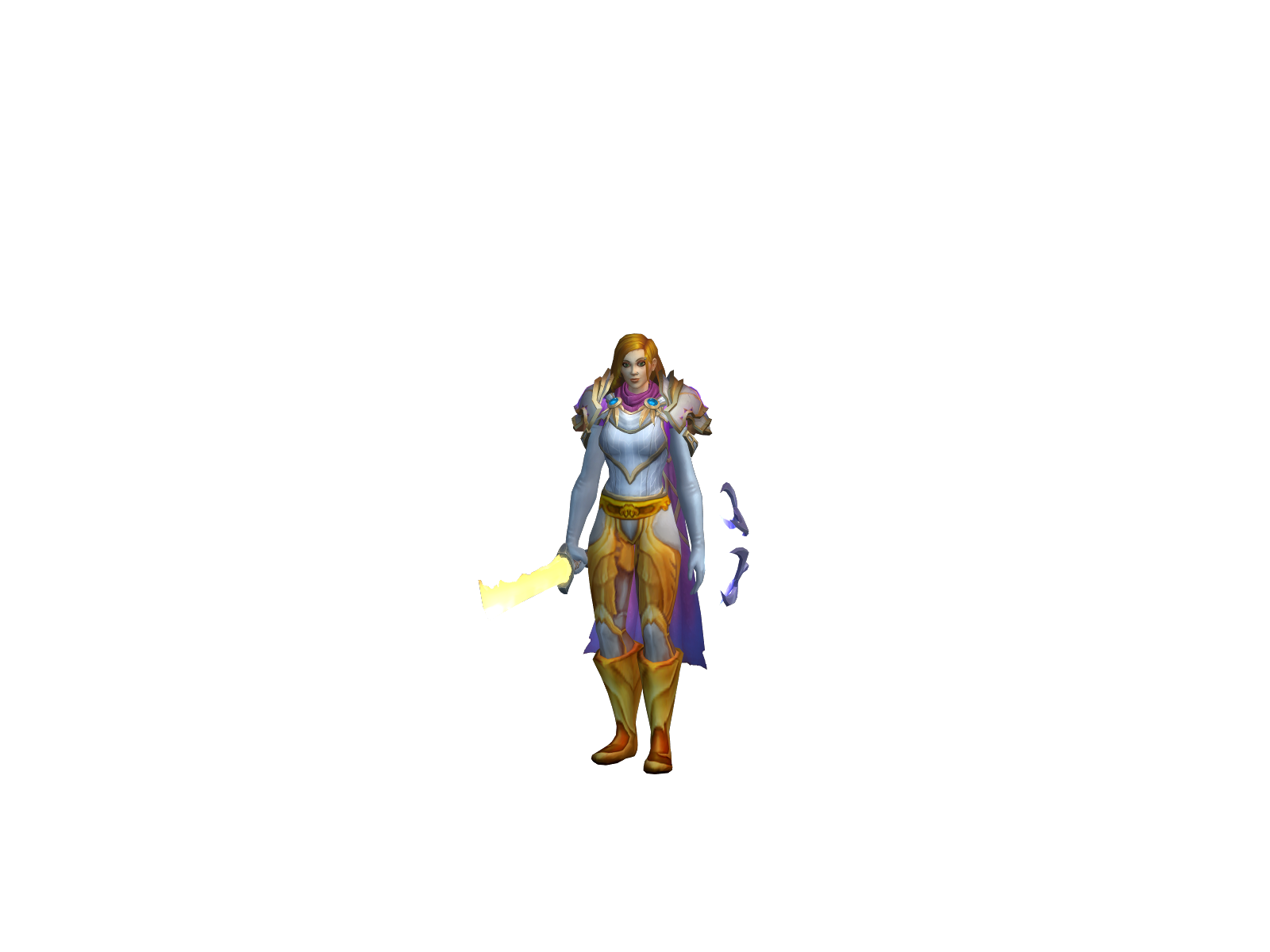 Feathur 3D character render