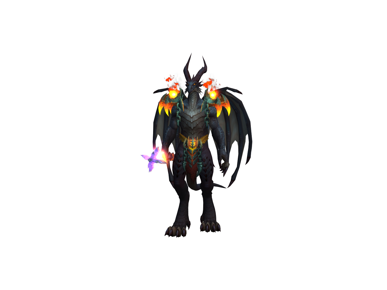 Fatalis 3D character render