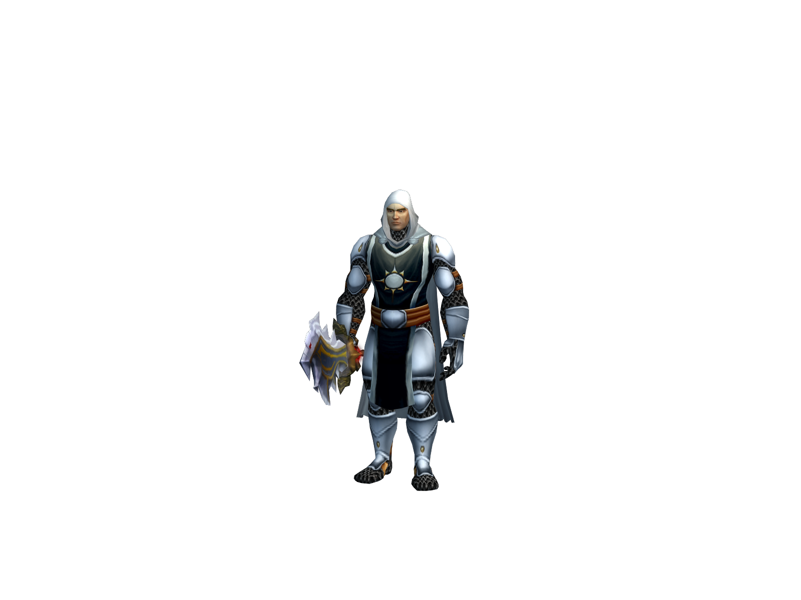 Shattering 3D character render