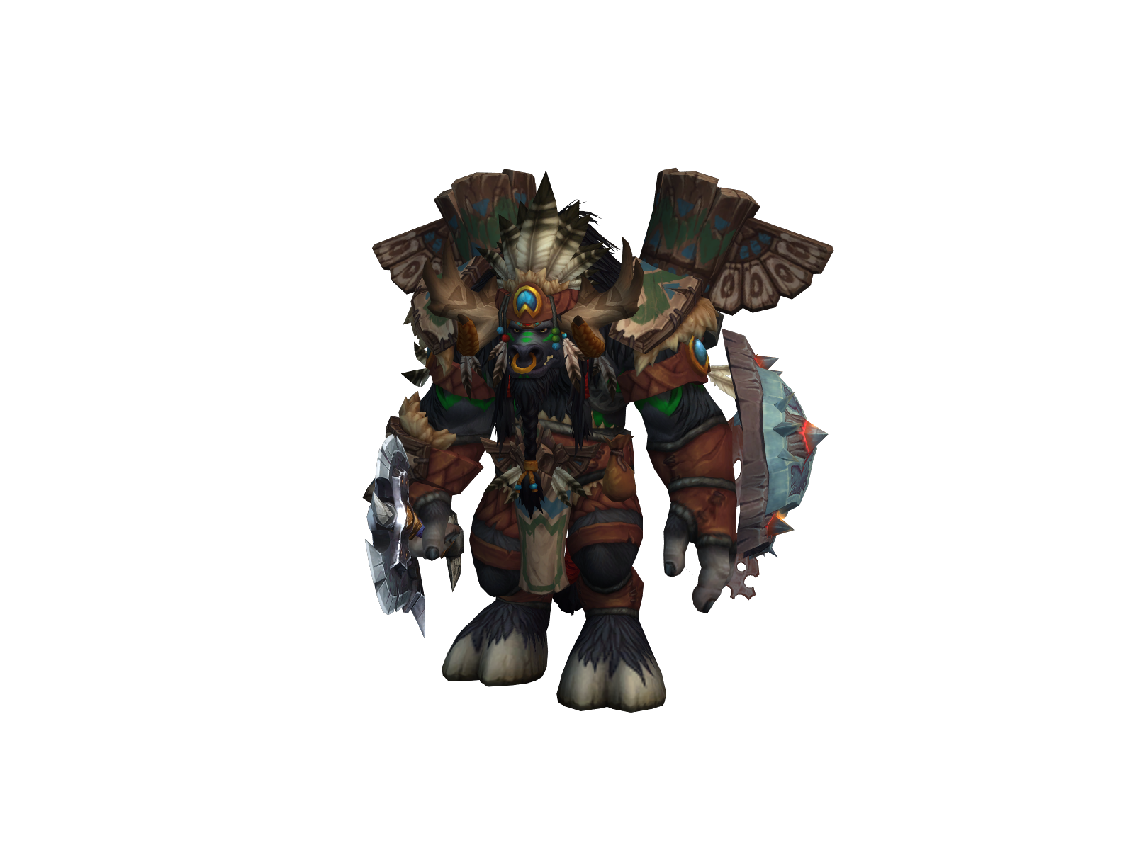 Curandero 3D character render