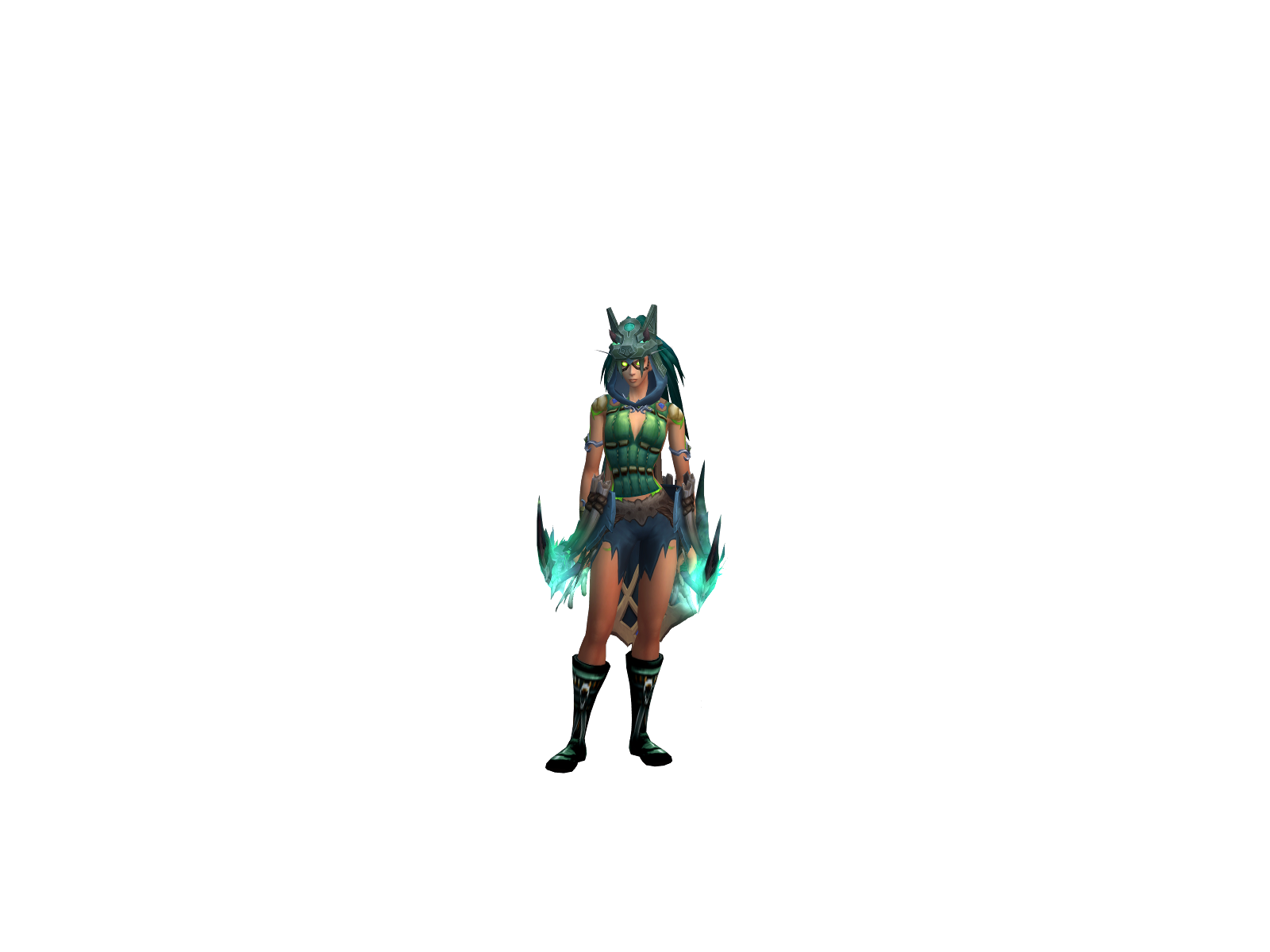 Demontony 3D character render